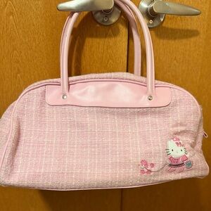 Adorable Vintage Hello Kitty Bag. Pink tweed. EUC. The perfect bag for Spring!